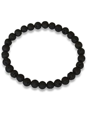 Lava Armband, natürlich, rund, 6mm