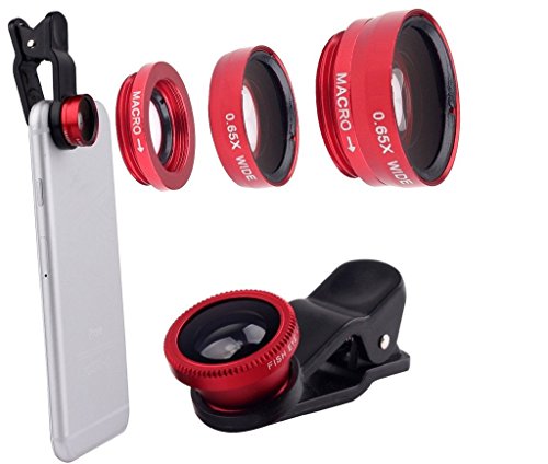 Per iphone 4/5/6 smartphone Samsung S4/S5/Note 2 3 In 1 universale Clip fotocamera cellulare Len (Fish Eye + Macro + grandangolo )