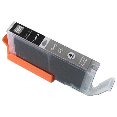 ESMOnline Multipack 6 komp. XL Druckerpatronen für Canon Pixma MG 7700 7750 7751 7752 7753 Ersatz 1 x PGI-570BK 1 x CLI-571BK 1 x CLI-571C 1 x CLI-571M 1 x CLI-571Y 1 x CLI-571GR - 7