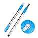 Produktbild sunnymi Mop Griff Ersatz/Mop Kopf Ersatztücher Clean Twist System Mop,360 Drehbarer Easy Microfiber Spinning Boden,Zubehör Set Einstellen (Mop Griff Blau, 125*16.5cm)