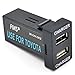 Produktbild FMS Premium Qualität Auto Dual USB Ladegerät Adapter für Toyota Cars Serie Kleine Größe für Smartphone Tablet Digitalkamera GPS MP3 und Mehr Elektronische Ausrüstung (Schwarz)