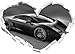 Produktbild Monocrome, Eleganter Sportwagen der Spitzenklasse Herz im 3D-Look, Wand- oder Türaufkleber Format: 92x64,5cm, Wandsticker, Wandtattoo, Wanddekoration