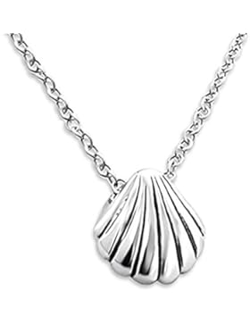 Katy Craig Halskette mit kleinem Anhänger, Motiv: Muschel, Sterling-Silber 925, 45cm