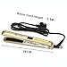 KIPOZI Pro Hair Straighteners 230 Digital LCD Titanium Flat Iron Anti Frizz Hair Styler Dual Voltage,Instant Heat Up (Gold)