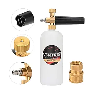 VENTRIX Adjustable Foam Cannon 1 Liter Bottle Snow Foam Lance with 1/4