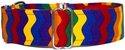 Noddy &amp; Sweets Martingale Collar [Rainbow] - Medium 3.8cm Width
