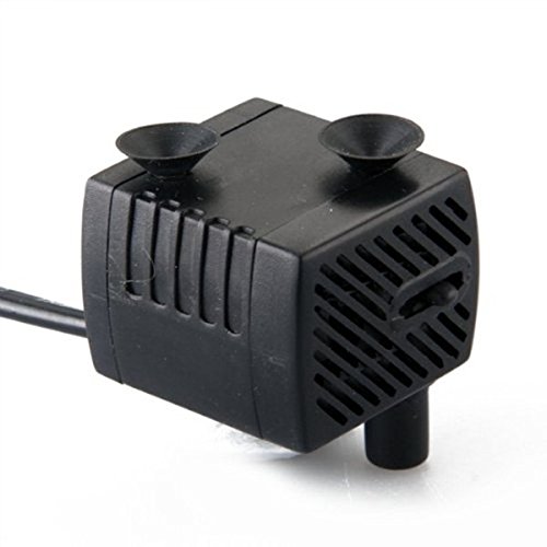 WINOMO AC Aquarium 220V-240V 350L/H 4W Aquarium Teichpumpe Tauchpumpe Wasser mit EU-Stecker (schwarz) - 4