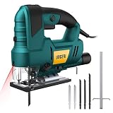 【810W MOTOR POTENTE y 3 MODOS DE CORTE】: URCERI sierra de calar con un motor potente de 810w, genera velocidad hasta 3000rpm, para su trabajo pesado, proporciona cortes rectos, curvos e inclinados.