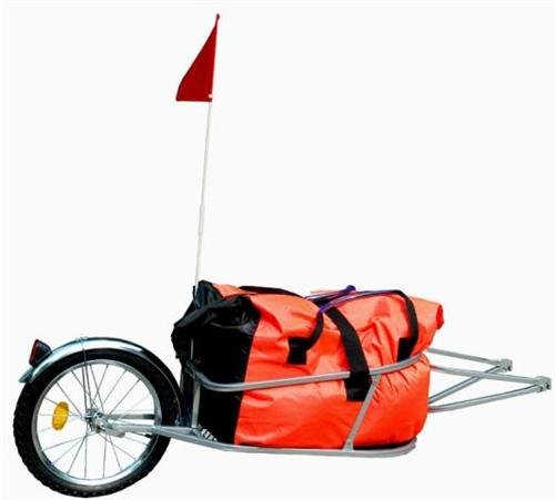 Fahrradanhänger Anhänger Fahrrad Lastenanhänger Fahrradlastenanhänger mit 90 Liter Tasche - 3