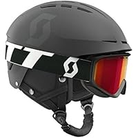 Scott Combo apic Fact Casco de esquí y gafas, otoño/invierno, unisex, color negro, tamaño large