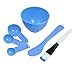 Winrembrandt Packed 4 In 1 Facial DIY Mask Bowl Brush Spoon Tools Set Blue