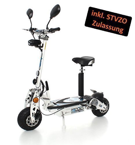 Preisvergleich Produktbild SXT500 EEC Elektroscooter weiß mit Straßenzulassung 36V 30 Ah LiFePo4 Lithium Akku