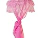 Housweety New Round Lace Curtain Dome Bed Canopy Netting Princess Mosquito Net (Pink)