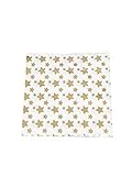 takestop Juego 48 Piezas Servilletas de Papel para Fiestas Estrellas Oro Estrella USA y Desechables Cumpleaños Boda Nacimiento Bautizo Party