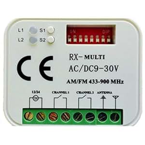 Ricevitore Universale Per Cancelli E Garage - 9-30V, Multifrequenza 433-900MHz, Compatibile Con 45 Telecomandi, Con WiFi 2.4GHz - Foto 5