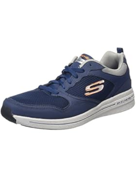 Skechers Herren Qtr Overlay Lace Up W/Air-Coo Outdoor Fitnessschuhe