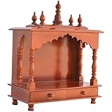 Jodhpur Handicrafts Home Temple / Wooden Temple/ Pooja Mandir / Pooja Temple With Led Bulb