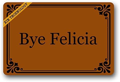 Bye Felicia Printed Durable Rubber Non-Slip Doormat Entrance Rug Floor Mat Home Indoor Mats 23.6"x15.7"