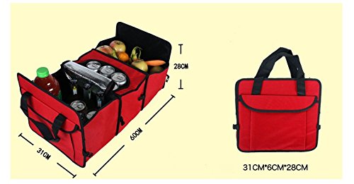 medifier Mehrzweck Oxford Stoff Faltbare Auto Cargo Aufbewahrung Fall stabile Aufbewahrungsboxen – versenkbarer Funktion für Reisen Urlaub Camping - 3