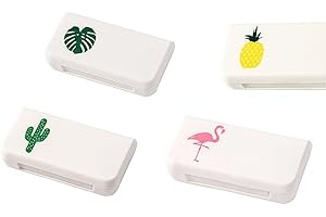 TOOLOFLIFE 4 portapillole giornaliero impermeabile per medicina, organizer per vitamine, mini pillole, per uso in viaggio, 3 scomparti, 4 diverse immagini