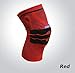 Produktbild Gray Adjustable Elastische Kniebandage Halterung Knieschoner Patella Knie Pad Basketball Sicherheit Schultergurt Schutzhülle Tape, rot, M 36 cm bis 42 cm