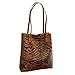 Produktbild Bfmyxgs Fashion Totes für Damen Gril Leopard OpenSoft Griff Lässig PU mit braunem Kaffee Arcuate Schultergurt Large-Capacity Retro Bag Handtasche Student Messenger Bag