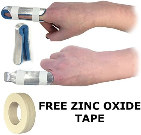 TALARMADE DIGITEC LARGE ALUMINIUM FOLD OVER FINGER JOINT MOULDABLE FOAM SUPPORT SPLINT