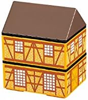 Hakoya SHA-50085 Microwaveable Brick Farm House 2 Tier Lunch Box, Brown