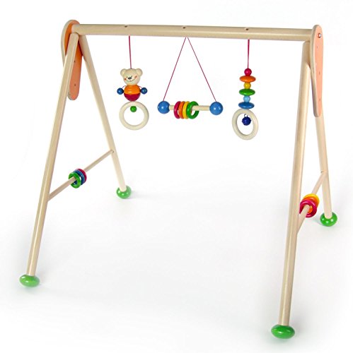 Hess Holzspielzeug 13371 Babyspielgerät Bär Henry aus Holz, 62 x 57 x 55 cm - 2