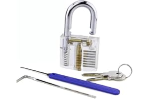 TPM GO Übungs-Set für Anfänger, transparentes Schloss mit Dietrich-Werkzeug, günstiges Picking-Set (ein Kit)