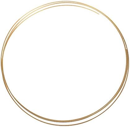 Yibuy 2.3mm Width Gold Brass 8 Feet Fretwire for Acoustic Guitar