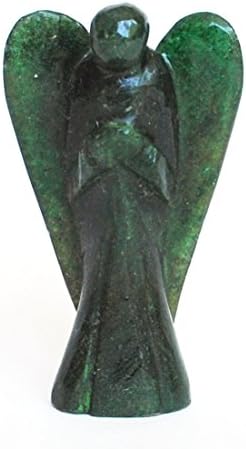 Stone of Stability - Reiki Healing Energy Charged Dark Green Aventurine Crystal 5 cm Angel
