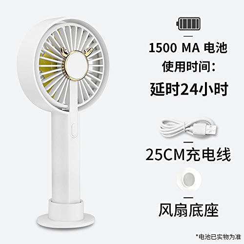 Preisvergleich Produktbild QingMing USB-Fan Mini tragbare tragbare Studentenwohnheim wiederaufladbare Desktop Lange Akkulaufzeit Stumm
