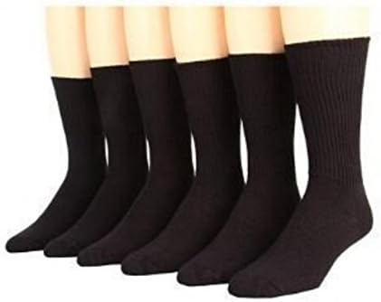 20 Pairs of Men's Black Luxury 100% Cotton black Size:Size 9-11