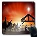 Produktbild Luancrop Mauspads für Computer Bibel Orange Wise Weihnachtskrippe Baby Jesus Kirche Manger Native Holidays Red Story rutschfeste Oblong Gaming Mouse Pad
