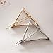 Triangle Hairpin Hair Clip Hair Accessories Korean Style Fashion Girl 2 Pcs- Silver + Golden