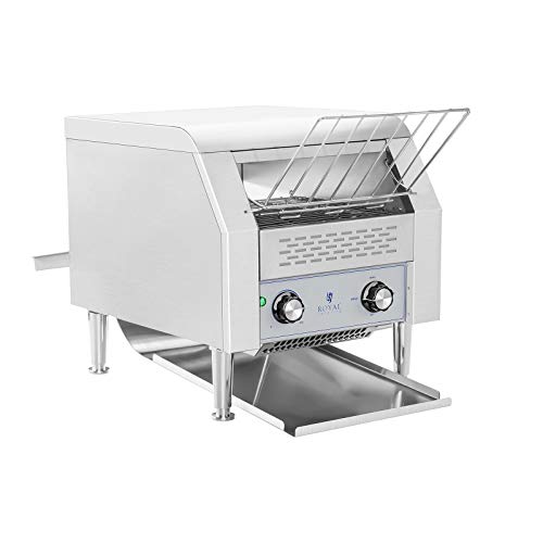 Royal Catering Toaster Grille-Pain Convoyeur Professionnel RCKT-1940 (7 niveaux de vitesse, 3 paramètres de cuisson, 2.200W, jusqu'à 720 tranches de pain par heure)