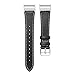 Price comparison product image YouN Leather Adjustable Watchband Smart Wrist Strap for Fitbit Charge 3 (Black)