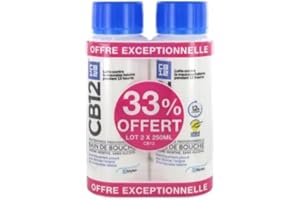 CB12 Renforcement de la dentition Bain de Bouche Lot de 2 x 250 ml, menthe