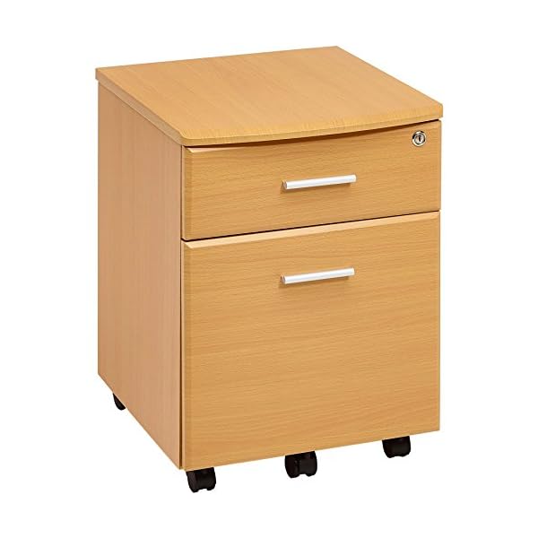 Two Drawer Lockable A4 Suspension Filing Pedestal Cabinet Cupboard Matching Piranha Range of Desks and Home Office Furniture - Blenny PC 10 - Image 4