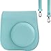 Produktbild Tasche/ Fall für Fujifilm Instax Mini 9/8 / 8+ Instant Film Kamera Ice Blue. Vintage Compact Schutztasche. Mit verstellbarem Schultergurt & Tasche. Von SAIKA