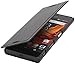 Produktbild StilGut Book Type Case, Hülle Leder-Tasche für Sony Xperia XZ & Xperia XZs. Seitlich klappbares Flip-Case aus Echtleder für das Original Sony Xperia XZ & Xperia XZs, Schwarz Nappa