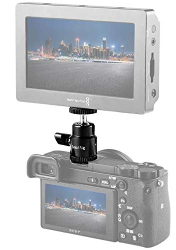SmallRig 1639 LCD Monitor Adapter with Hot Shoe and Cold Shoe Base with 1/4 Female Hole