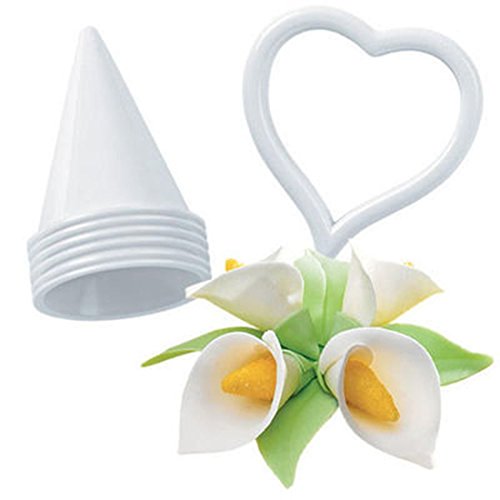 joyliveCY 6ST Zuckerglasur Kuchen dekorieren Fondant Paste Calla Lily Flower Cutter ehemalige - 3