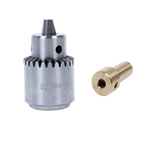 Micro Motor Bohrfutter Spannbereich 0,3–4 mm jto Verjüngung Bohrfutter mit Bohrfutterschlüssel 3,17 mm Messing Mini Electric Motor Schaft Anschluss - 4