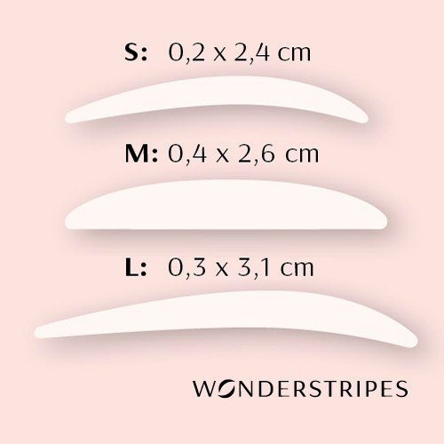 Wonderstripes Augenlid Pflaster, transparent, Größe M - 2