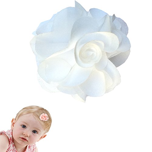 Baby Carnation TruStay Hair Clip - Best No Slip Barrette for Fine Hair (D3-White)