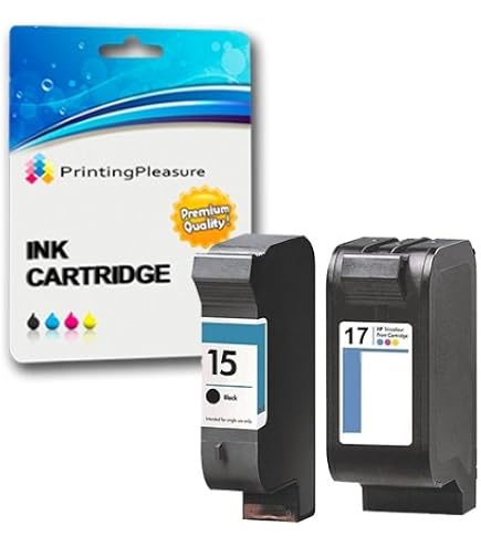 2 Tintenpatronen Kompatibel Für HP 15 & 17 – Hohe Kapazität, Für Deskjet 816c, 825c, 840c Uvm., Einfacher Wechsel, Klare Drucke