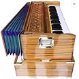 Salablez® Folding(Portable) Harmonium Total 42 Keys,Deluxe Portable Harmonium, 2 Reeds, 3.5 Octaves, Coupler Folding Portable Harmonium Sustain Orignal Sound System Hard Key Sound With Free Bag