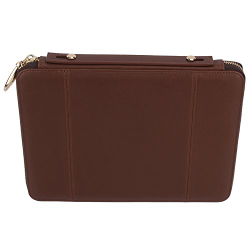 XGUO iPad mini 4 Wallet Ledertasche für iPad mini 4 Hülle Cover mit Echtleder Schutzhülle Ständer und Tragegriff(Brown,iPad Mini 4) - 8